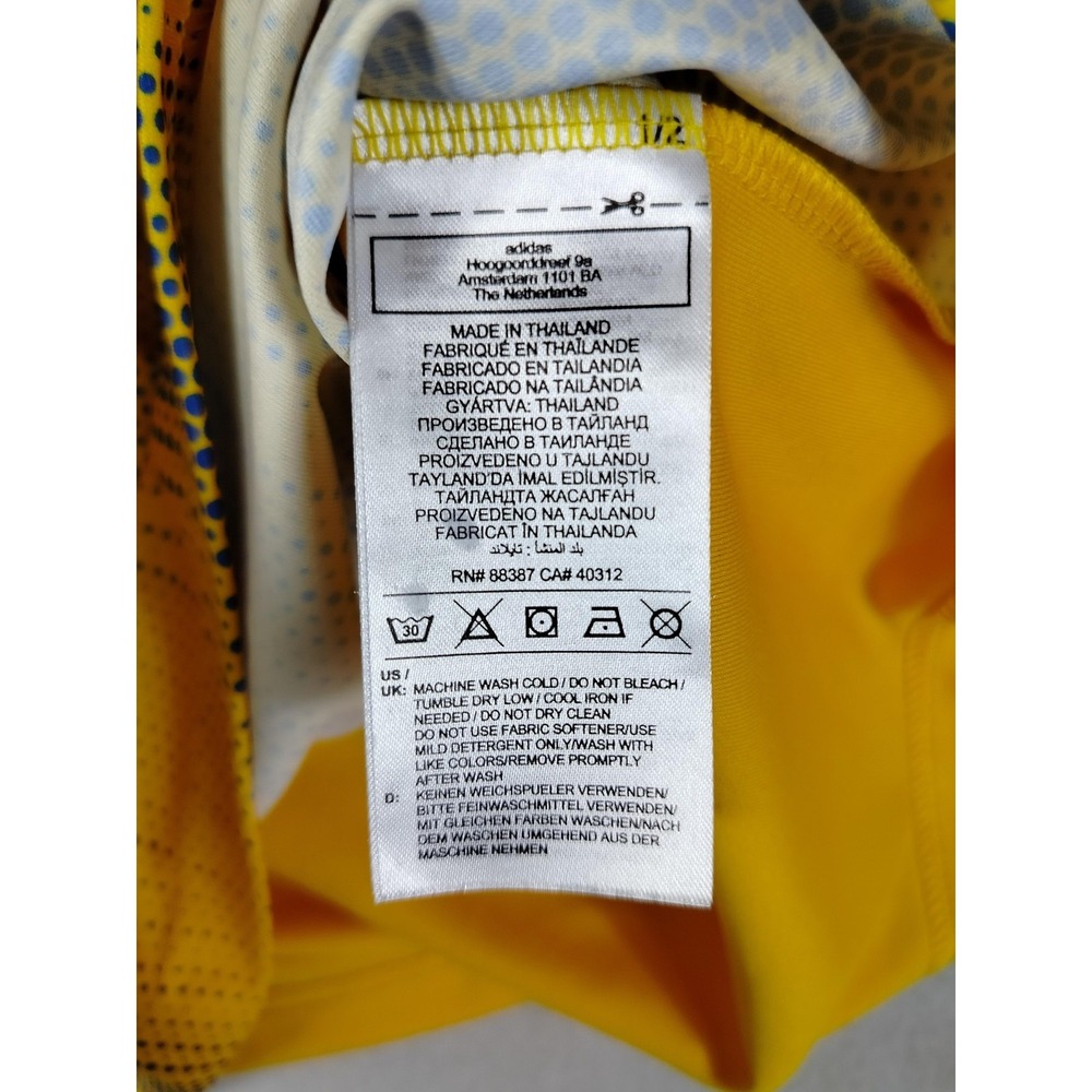 Adidas Shirt Youth 13-14Y Yellow Cancer Awareness Soccer Jersey 3 AEROREADY - Picture 4 of 13